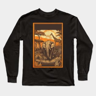 Vintage travel posters of Africa Long Sleeve T-Shirt